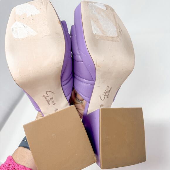 NEW Circus by Sam Edelman Marlie Purple Puffy Platform Mule Size 6.5 MSRP $79 - Picture 8 of 10